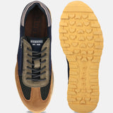 bugatti Cognac & Dark Blue Suede Sneakers