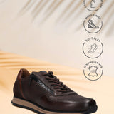 Bugatti Cirino Brown Premium Leather Comfort Sneakers