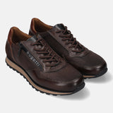 Bugatti Cirino Brown Premium Leather Comfort Sneakers