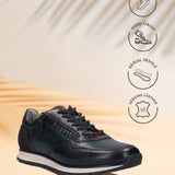 Bugatti Cirino Dark Blue Premium Leather Comfort Sneakers