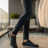 Bugatti Cirino Dark Blue Premium Leather Comfort Sneakers
