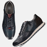Bugatti Cirino Dark Blue Premium Leather Comfort Sneakers
