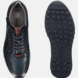 Bugatti Cirino Dark Blue Premium Leather Comfort Sneakers