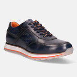 Garnet Evo Dark Blue Leather Sneakers