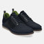A blue Men's bugatti Casuals Shoes featuring a round plain toe, zero heels heel, and a wide fit. Made from textile with a durable eva outsole, this laces design offers both style and comfort.