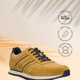 Bugatti Ivar Yellow Premium  Leather Comfort  Sneakers