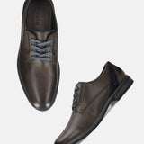 Bugatti Bela Dark Grey Premium Leather Comfort Derby Formal Shoes