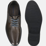 Bugatti Bela Dark Grey Premium Leather Comfort Derby Formal Shoes