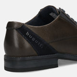 Bugatti Bela Dark Grey Premium Leather Comfort Derby Formal Shoes
