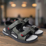 bugatti Dark Green & Black Back Strap Sandals