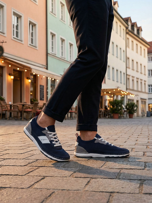 bugatti Vanadium Dark Blue Comfort Low Top Sneakers