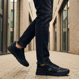 bugatti Nexon Black Comfort Mid Top Sneakers
