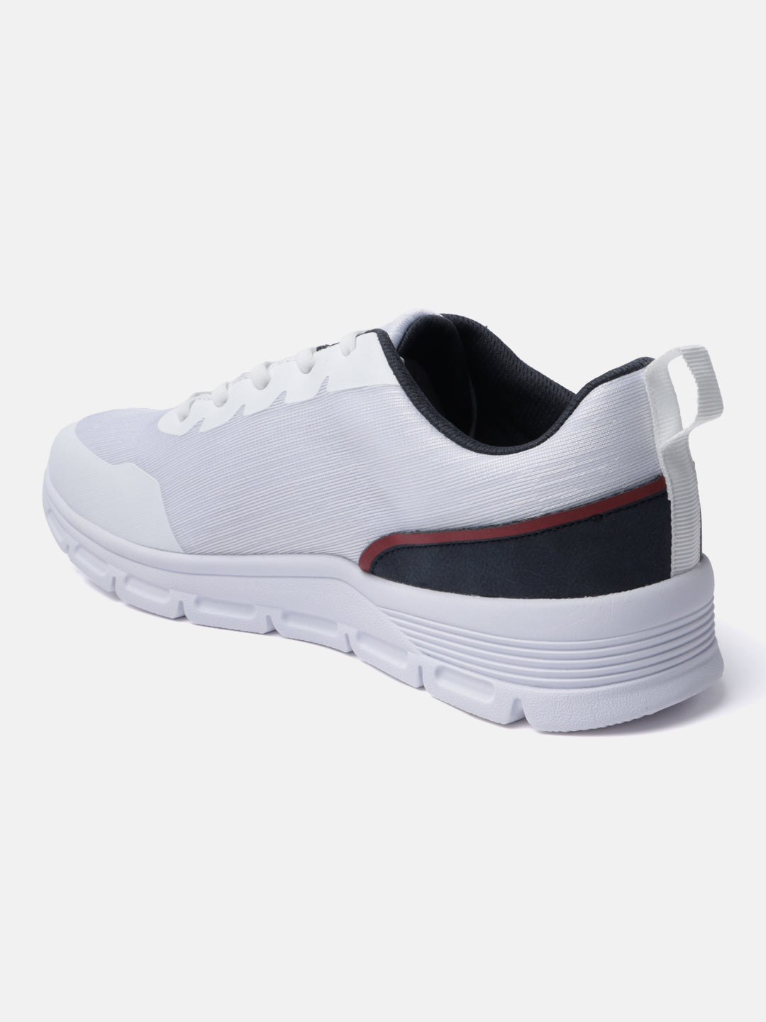 A white Men's bugatti Sneakers featuring a round plain toe, zero heels heel. Made from textile with a durable eva outsole, this laces design offers both style and comfort.