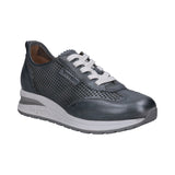 Venice Light Grey Leather Sneakers