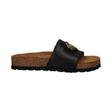 Bolli Revo Black Nappa Leather Cork Sandals