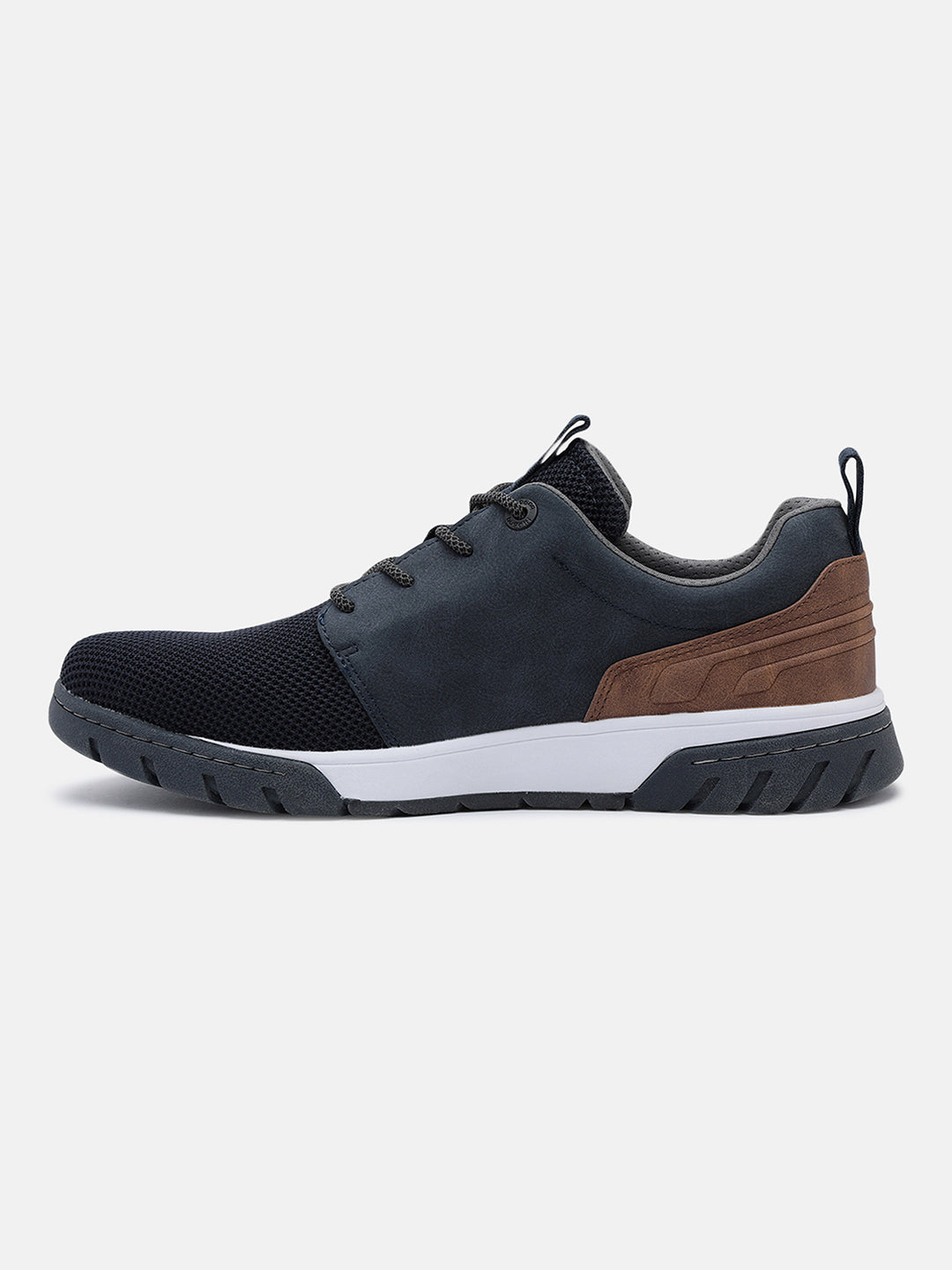 A blue Men's bugatti Sneakers featuring a round plain toe, zero heels heel. Made from textile with a durable eva outsole, this laces design offers both style and comfort.