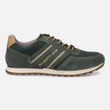 Bugatti Ivar Dark Green Premium Leather Comfort Sneakers