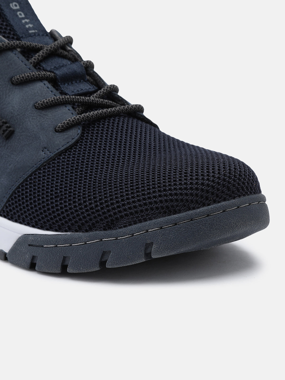A blue Men's bugatti Sneakers featuring a round plain toe, zero heels heel. Made from textile with a durable eva outsole, this laces design offers both style and comfort.
