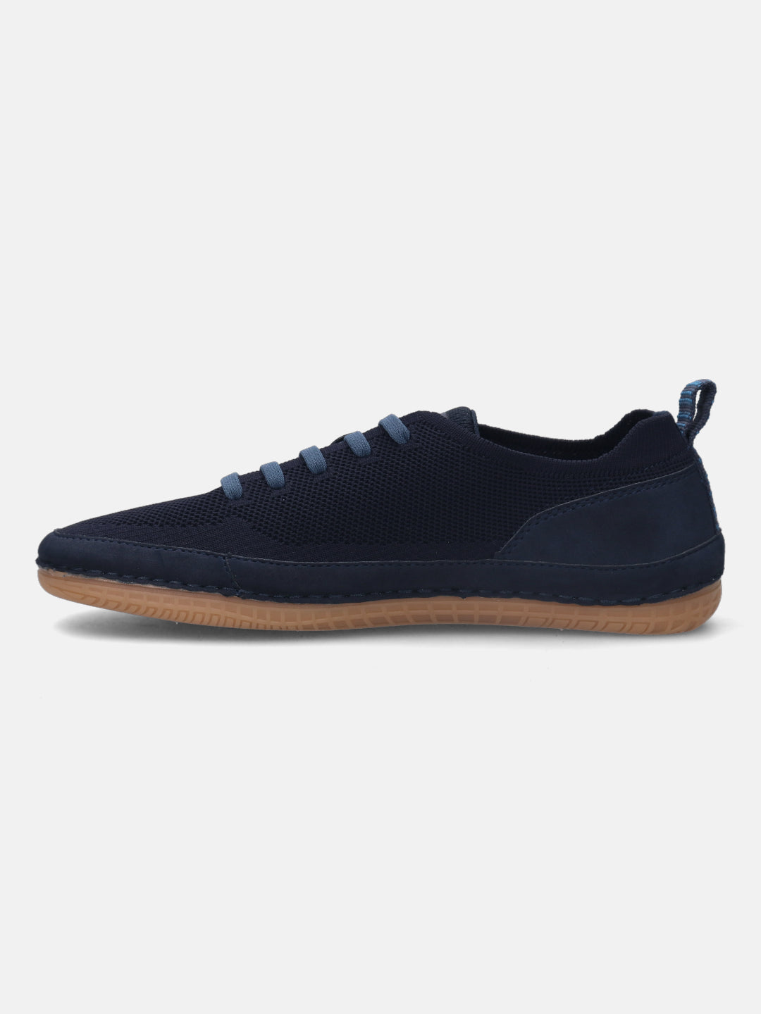 A blue Men's bugatti Sneakers featuring a round plain toe, zero heels heel. Made from textile with a durable tpr outsole, this laces design offers both style and comfort.