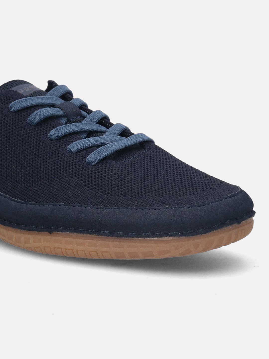 A blue Men's bugatti Sneakers featuring a round plain toe, zero heels heel. Made from textile with a durable tpr outsole, this laces design offers both style and comfort.