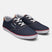 A blue Men's bugatti Sneakers featuring a round plain toe, zero heels heel. Made from textile with a durable rubber outsole, this laces design offers both style and comfort.