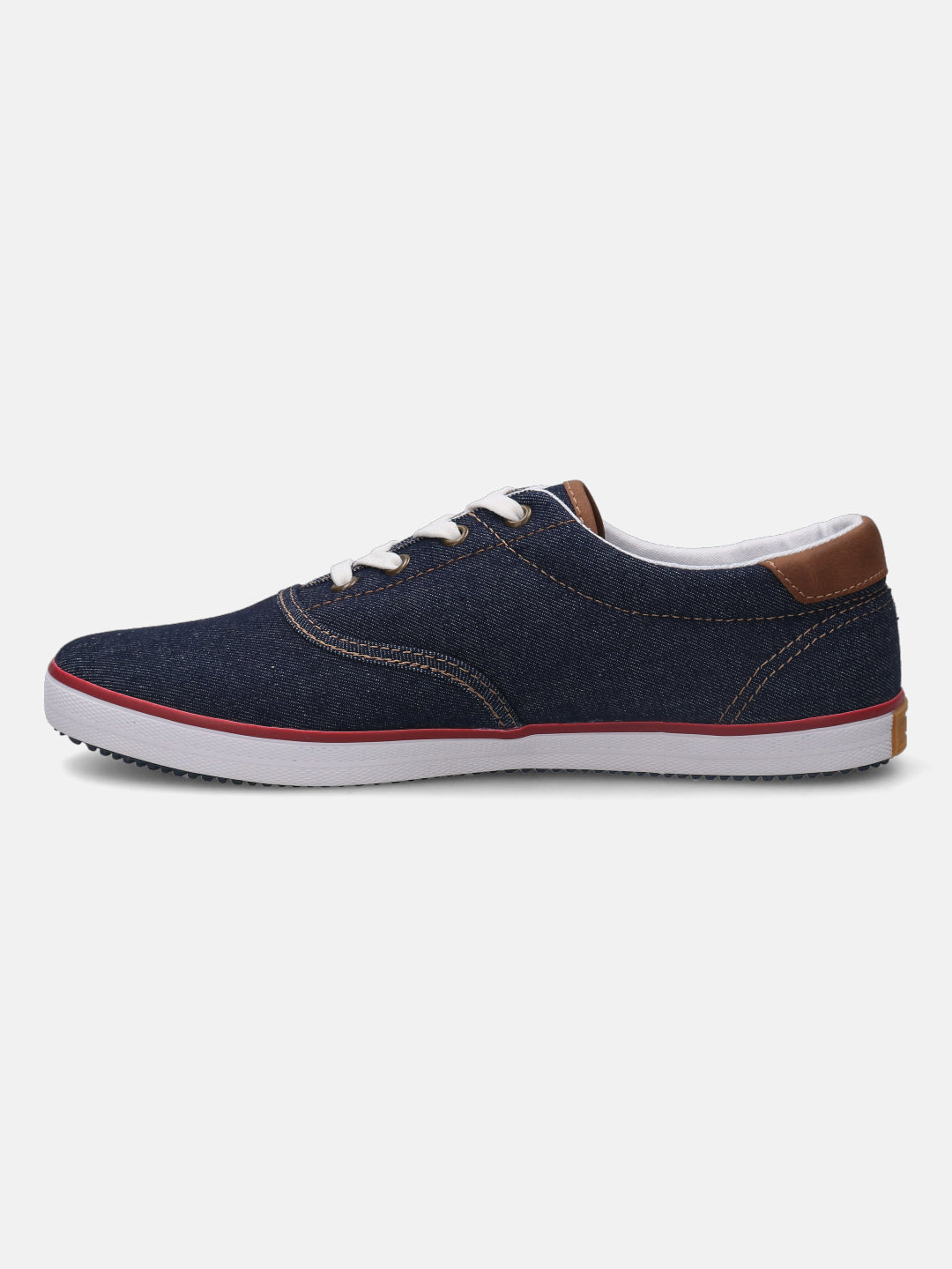 A blue Men's bugatti Sneakers featuring a round plain toe, zero heels heel. Made from textile with a durable rubber outsole, this laces design offers both style and comfort.
