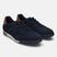 A blue Men's bugatti Sneakers featuring a round plain toe, zero heels heel. Made from premium genuine leather with a durable tpr outsole, this laces design offers both style and comfort.