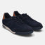 A blue Men's bugatti Sneakers featuring a round plain toe, zero heels heel. Made from premium genuine leather with a durable tpr outsole, this laces design offers both style and comfort.