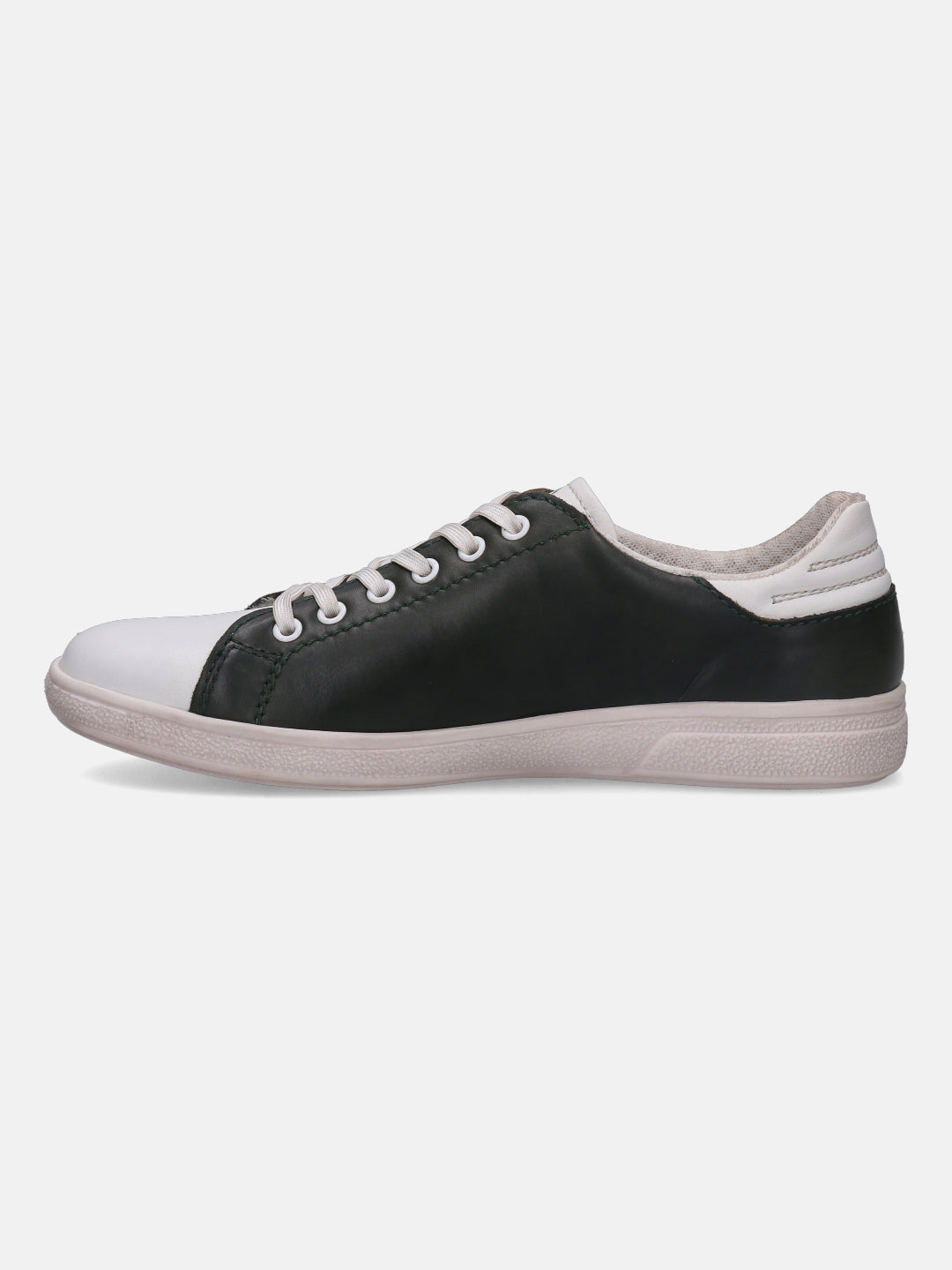 A white Men's bugatti  Sneakers featuring a round toe plain toe, zero heels heel, and a wide fit. Made from premium genuine leather with a durable tpr outsole, this laces design offers both style and comfort.