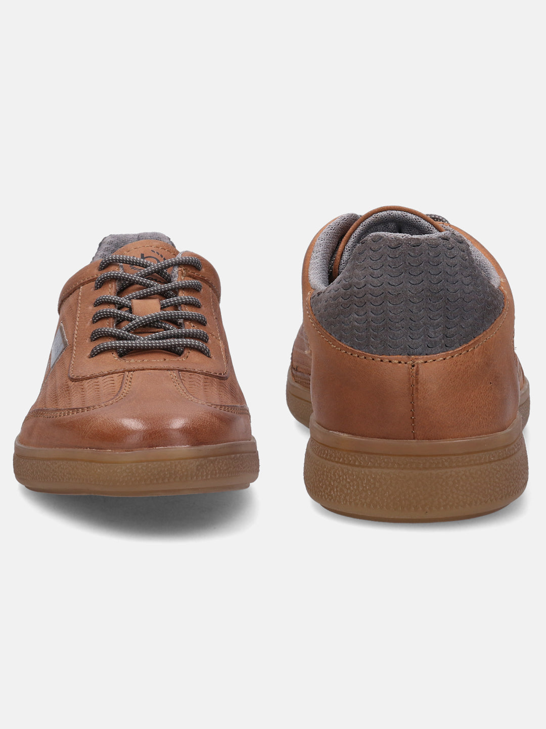 A cognac Men's bugatti  Sneakers featuring a round toe plain toe, zero heels heel, and a wide fit. Made from nubuck leather with a durable tpr outsole, this laces design offers both style and comfort.
