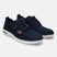 A blue Men's bugatti Casuals Shoes featuring a round plain toe, zero heels heel, and a wide fit. Made from textile with a durable synthetic outsole, this laces design offers both style and comfort.
