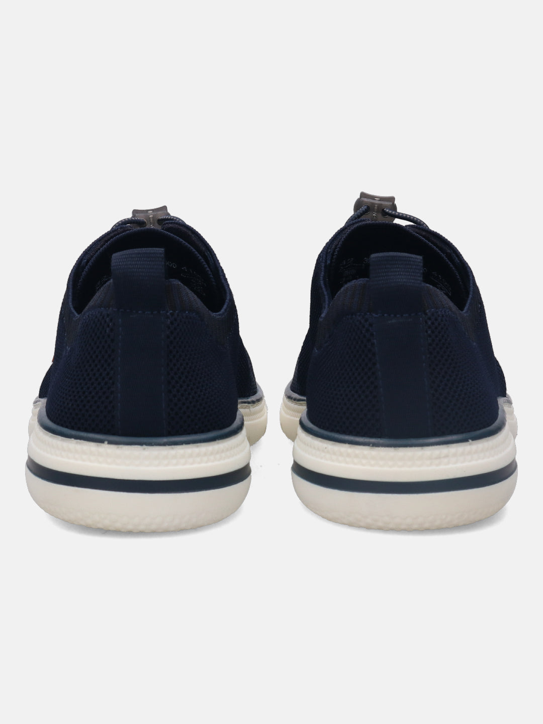 A blue Men's bugatti Casuals Shoes featuring a round plain toe, zero heels heel, and a wide fit. Made from textile with a durable synthetic outsole, this laces design offers both style and comfort.