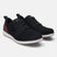 A black Men's bugatti Casuals Shoes featuring a round plain toe, zero heels heel. Made from textile with a durable tpr outsole, this laces design offers both style and comfort.