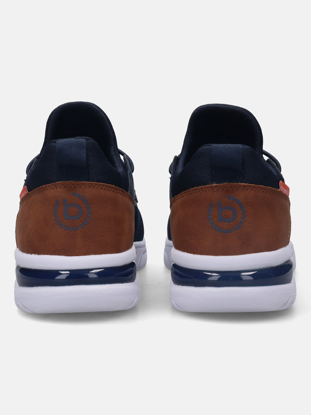 A blue Men's bugatti Athileisure Sneakers featuring a round plain toe, zero heels heel. Made from textile with a durable eva outsole, this laces design offers both style and comfort.
