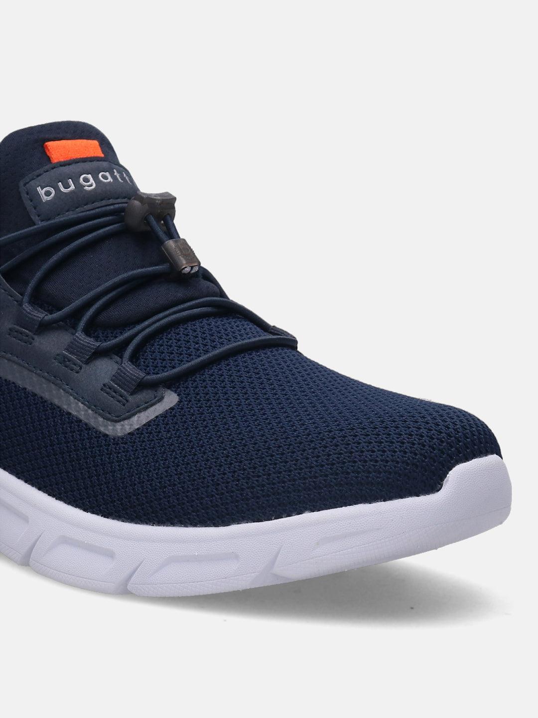 A blue Men's bugatti Athileisure Sneakers featuring a round plain toe, zero heels heel. Made from textile with a durable eva outsole, this laces design offers both style and comfort.