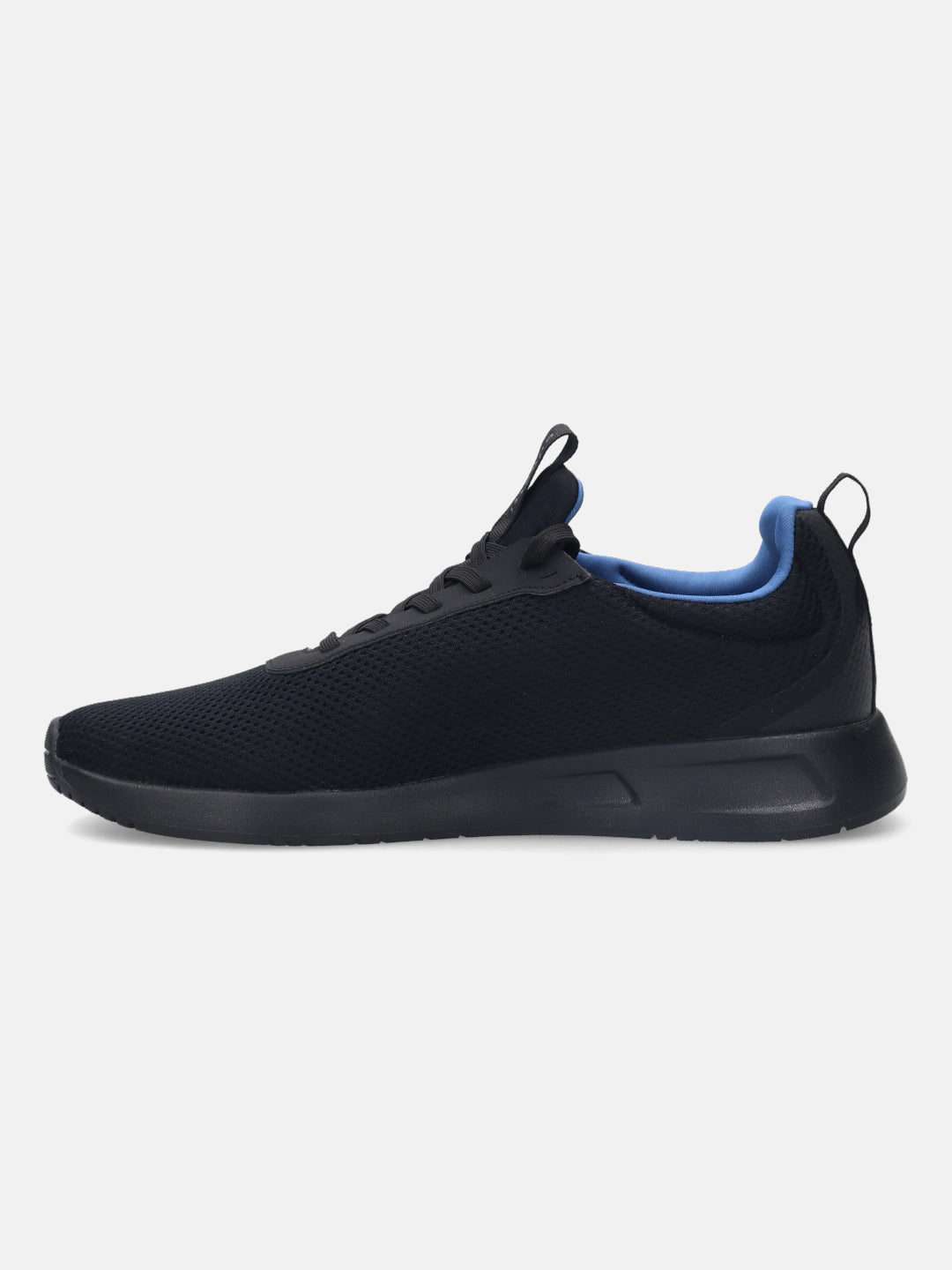 A black Men's bugatti Athileisure Sneakers featuring a round plain toe, zero heels heel. Made from textile with a durable eva outsole, this laces design offers both style and comfort.