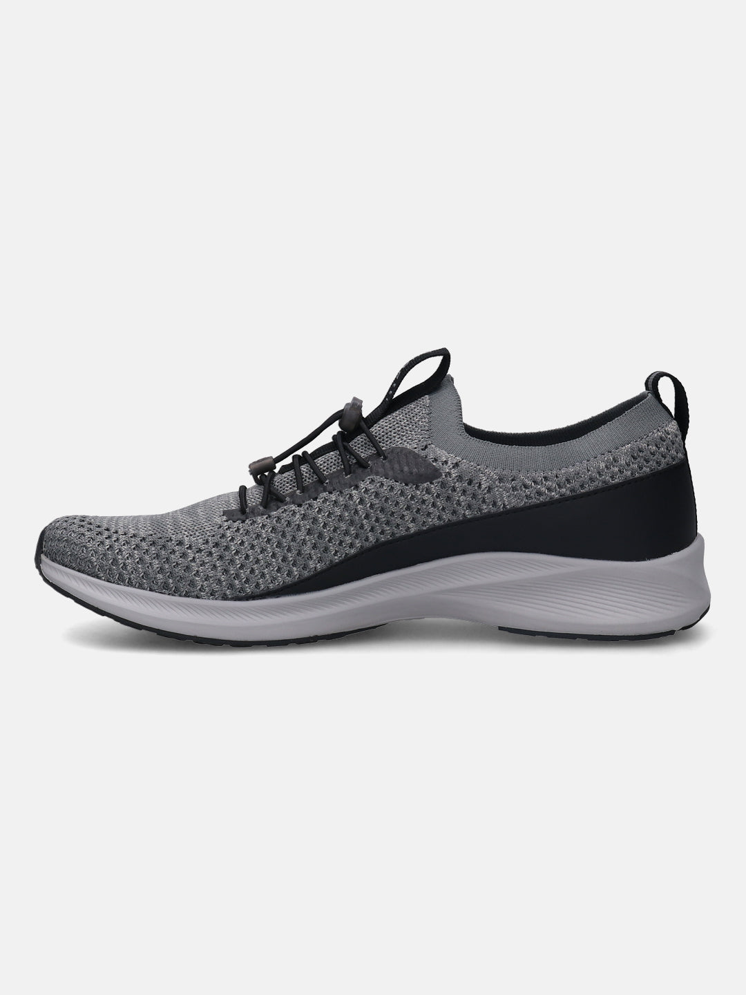 A grey Men's bugatti  Athileisure Sneakers featuring a round toe plain toe, zero heels heel. Made from textile with a durable eva outsole, this easy lace design offers both style and comfort.
