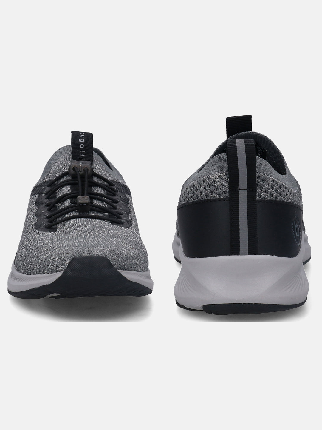 A grey Men's bugatti  Athileisure Sneakers featuring a round toe plain toe, zero heels heel. Made from textile with a durable eva outsole, this easy lace design offers both style and comfort.