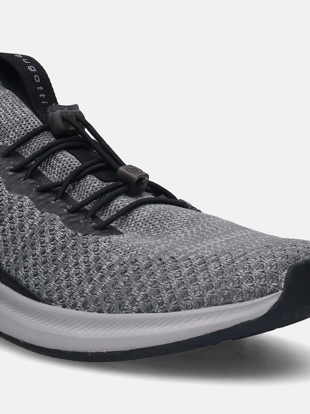 A grey Men's bugatti  Athileisure Sneakers featuring a round toe plain toe, zero heels heel. Made from textile with a durable eva outsole, this easy lace design offers both style and comfort.