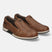 A yellow Men's bugatti  Slip-On Sneakers featuring a round toe plain toe, zero heels heel. Made from nubuck leather with a durable tpr outsole, this slip-on design offers both style and comfort.